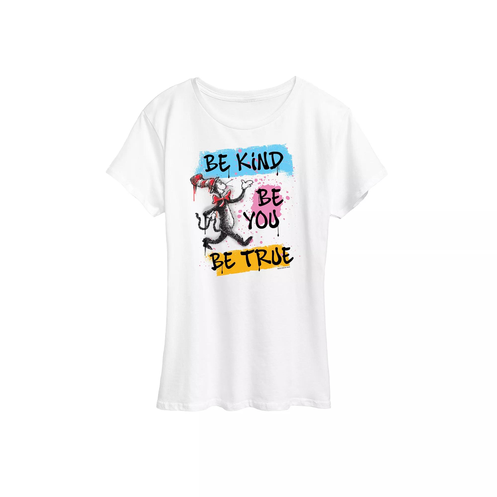 Women's Dr. Seuss Be Kind Be You Be True Graphic Tee,  Product Image