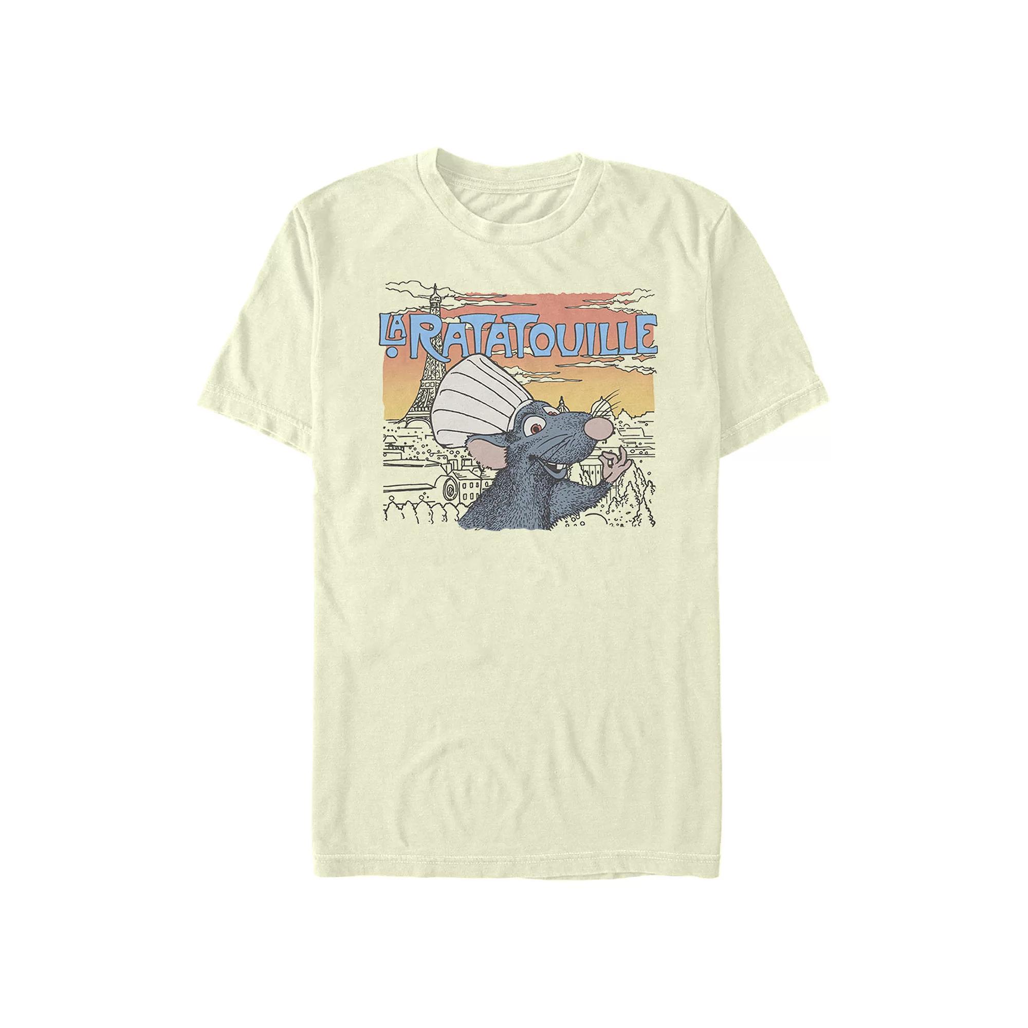 Disney / Pixar's Ratatouille Remy Wearing Chef's Hat Men's Graphic Tee,  Product Image