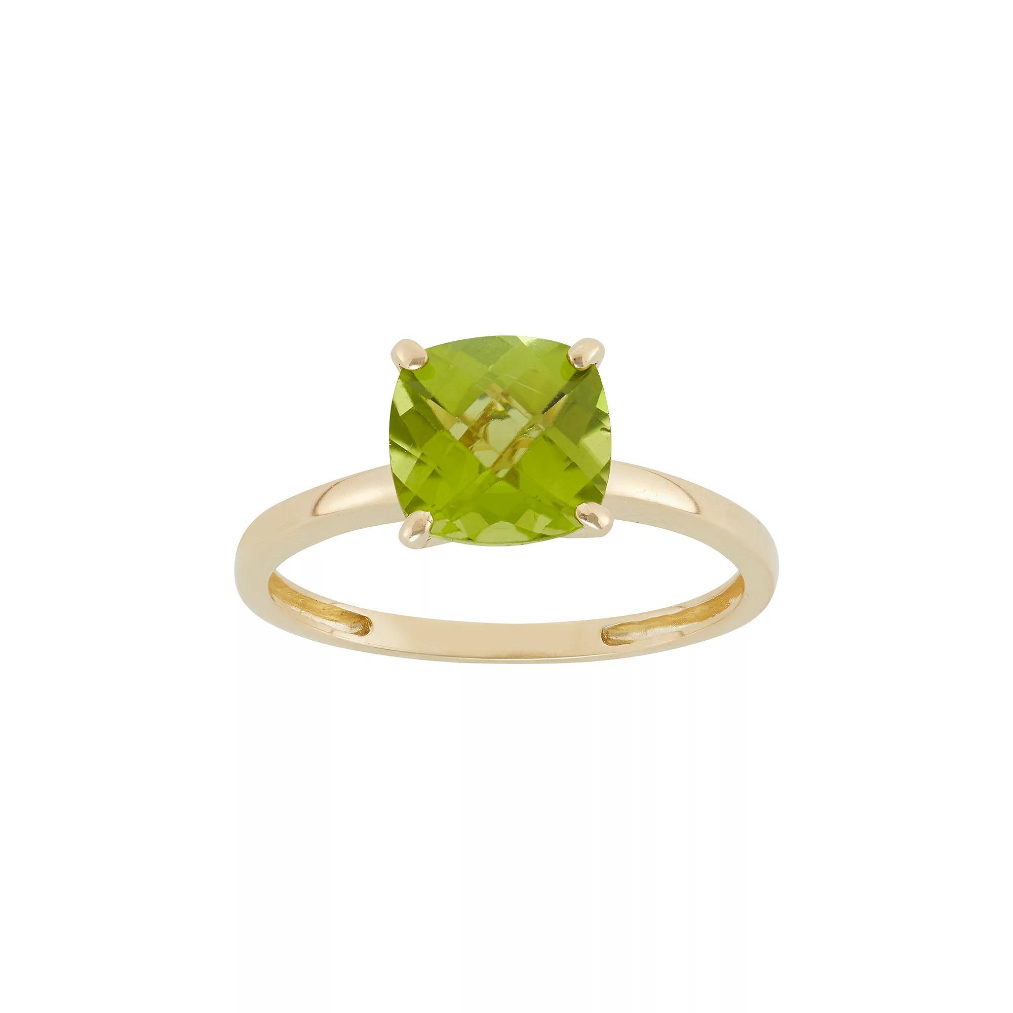 Designs by Gioelli Peridot 10k Gold Ring, Women's, Size: 5, Green Product Image