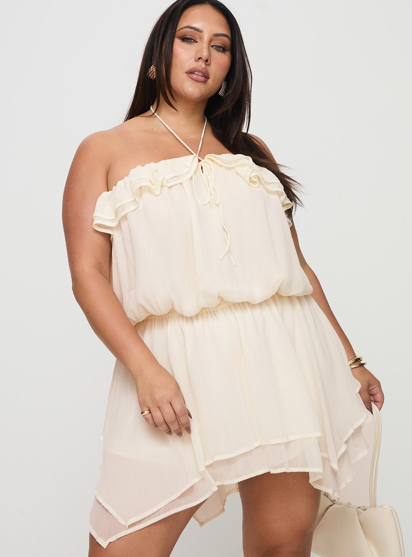 Soul Survivor Playsuit Cream Curve Product Image