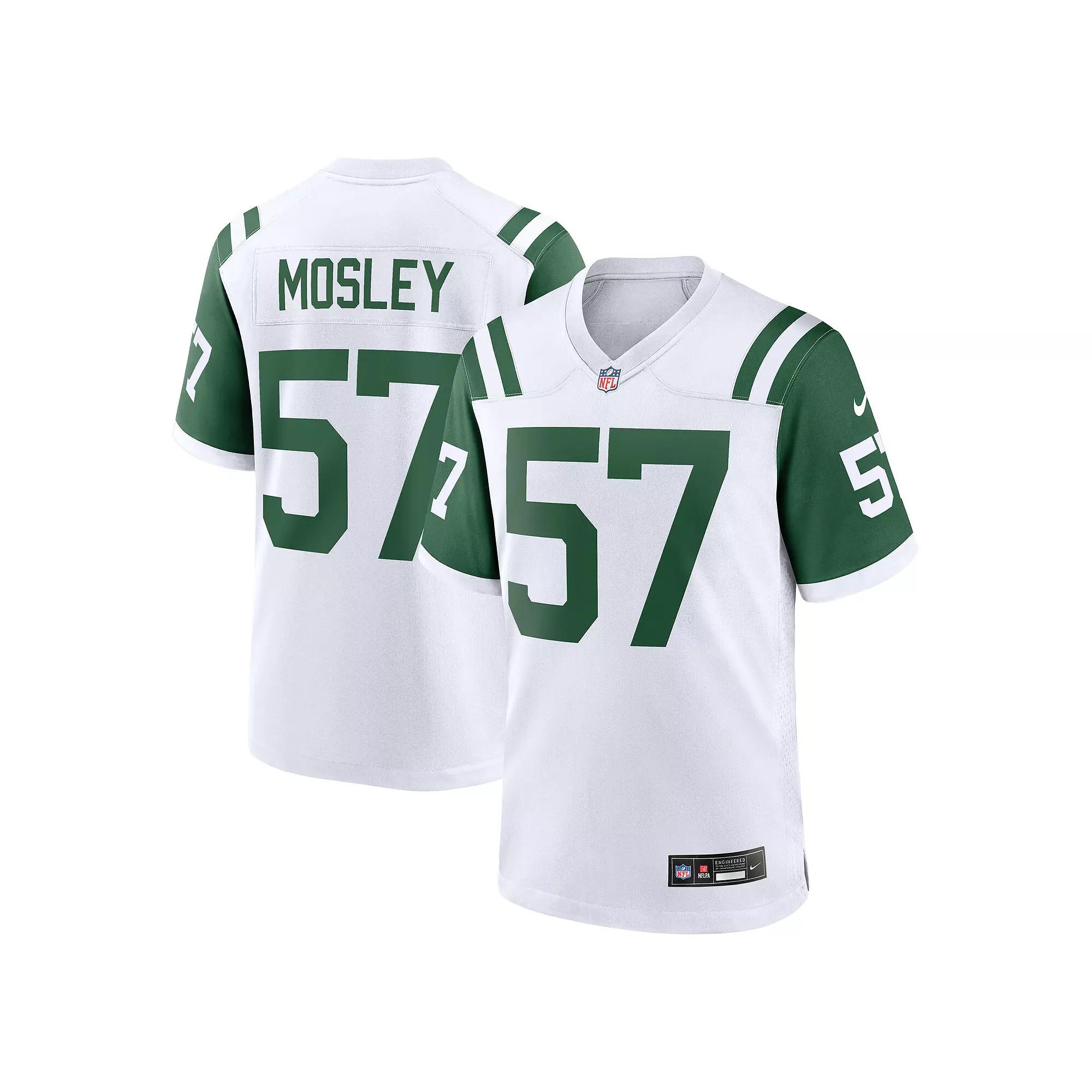 Men's Nike C.J. Mosley White New York Jets Classic Alternate Game Jersey, Size: 2XL Product Image