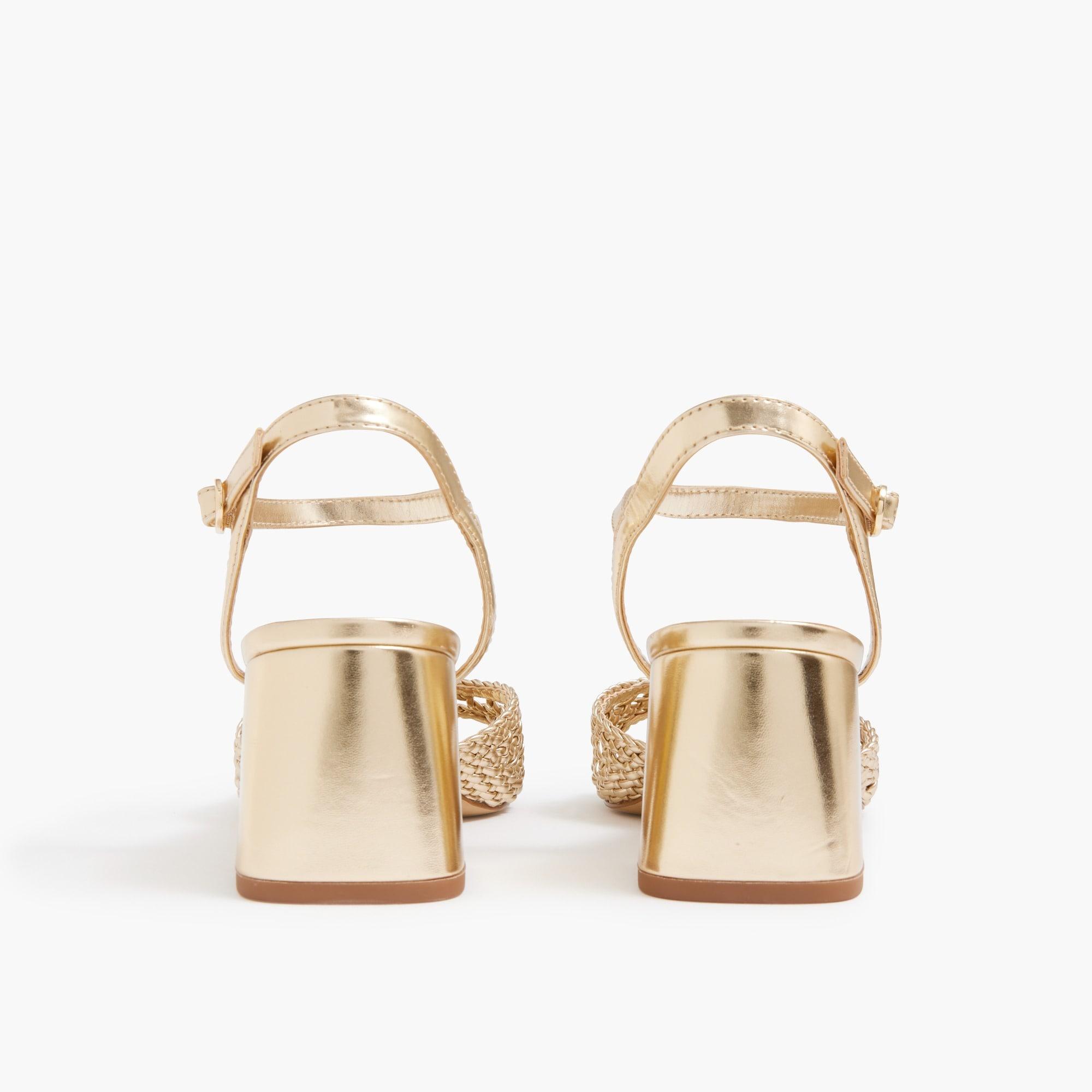 Woven heeled sandals Product Image