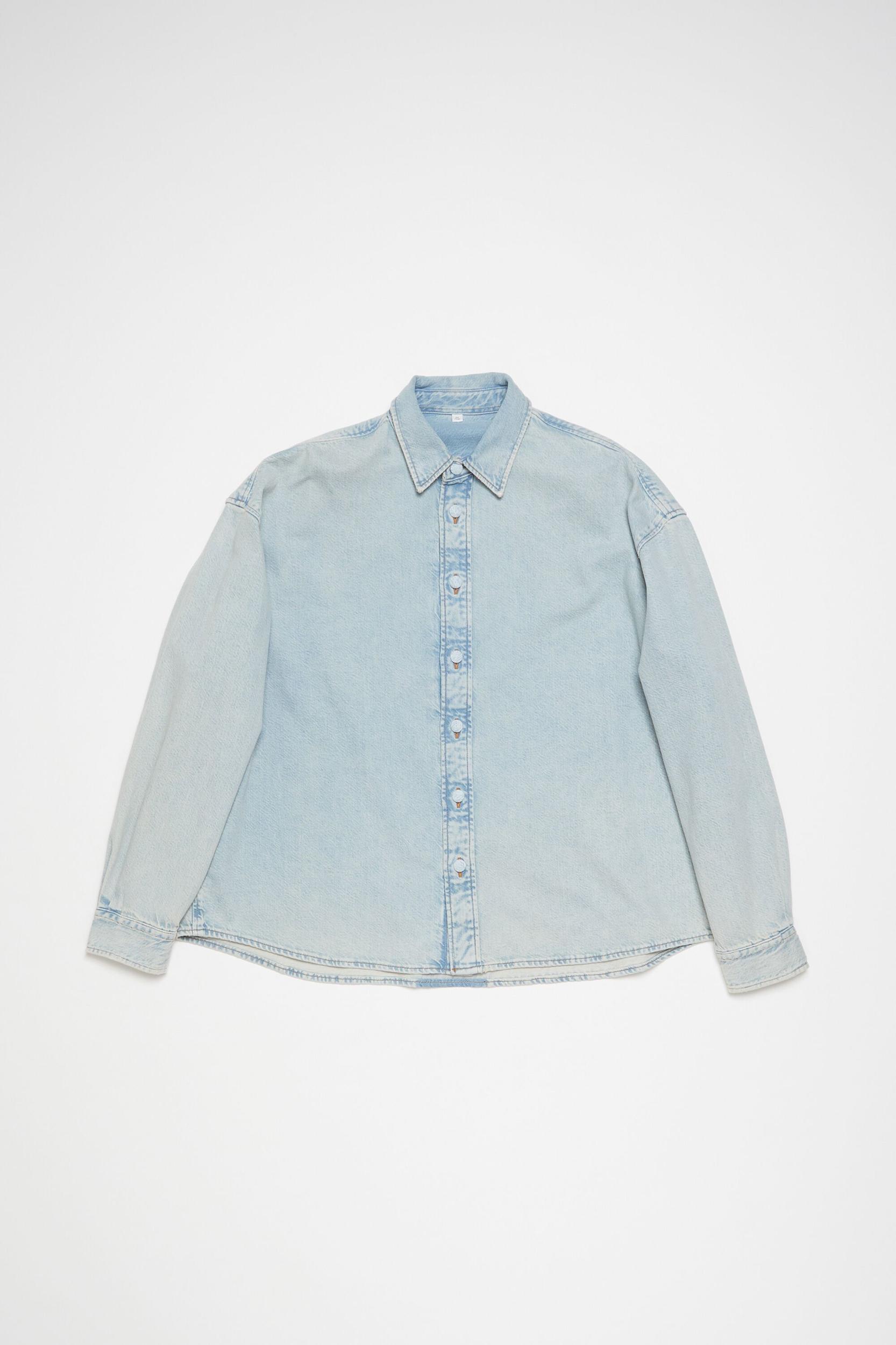 Denim button-up shirt - Relaxed fit Product Image