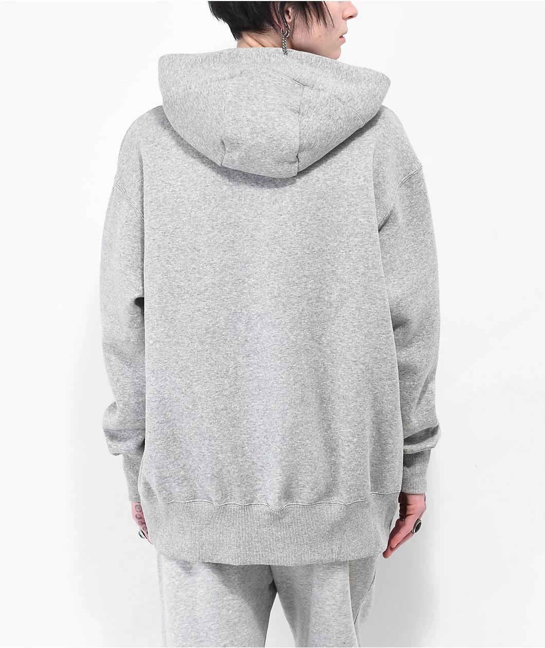 Nike Sportswear Phoenix Fleece Heather Grey Oversized Hoodie Product Image