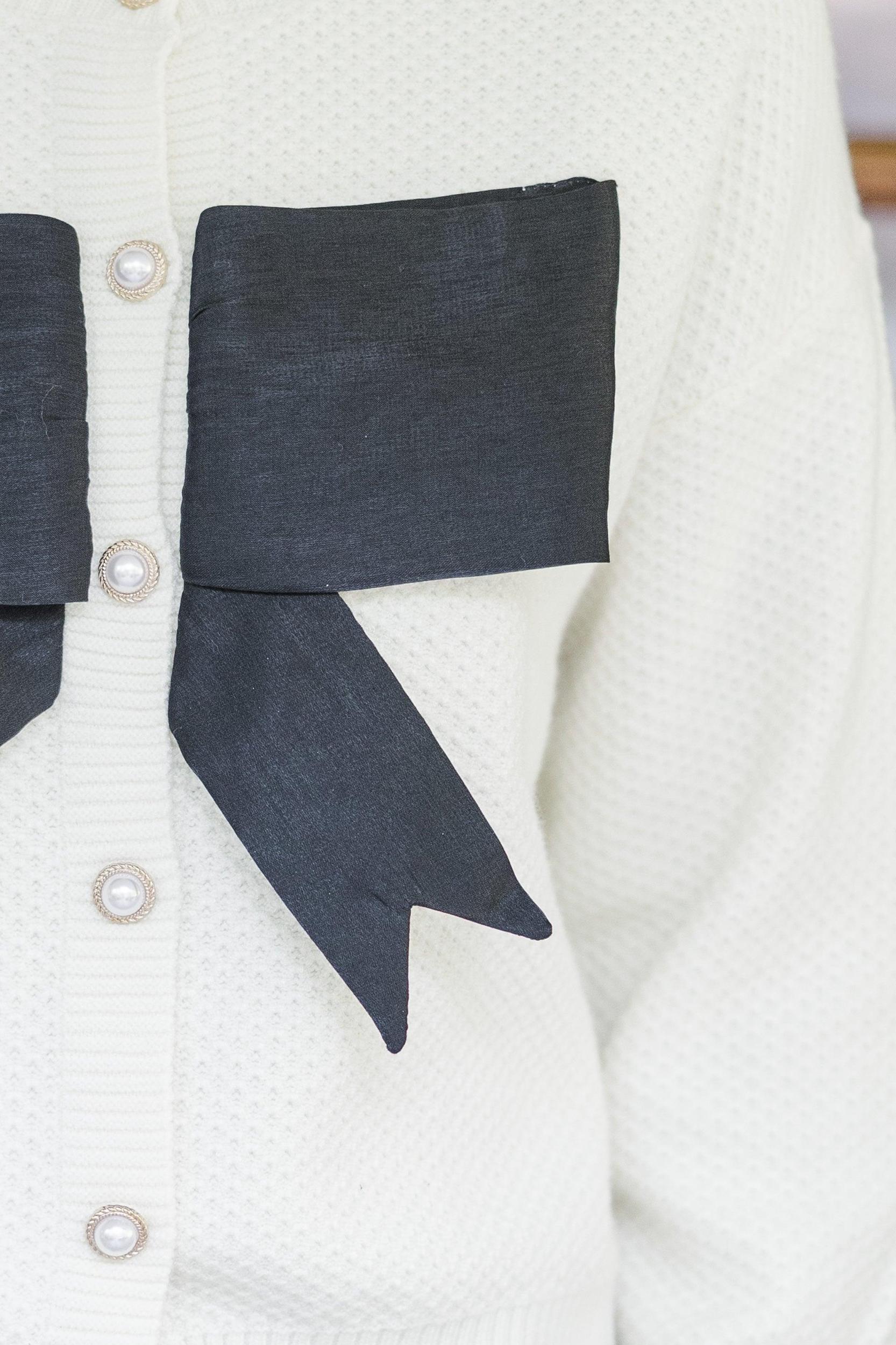 Couldn't Be Sweeter Cream Bow Cardigan Female Product Image