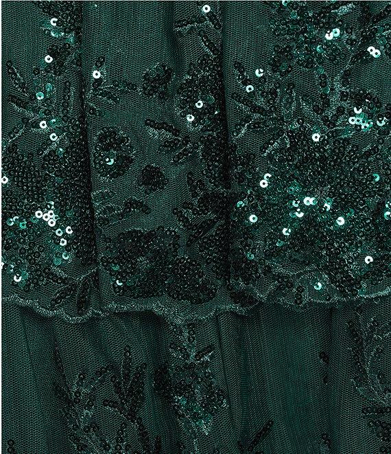 Blondie Nites Sweetheart Corset Allover Lace Sequin Short Party Dress Product Image