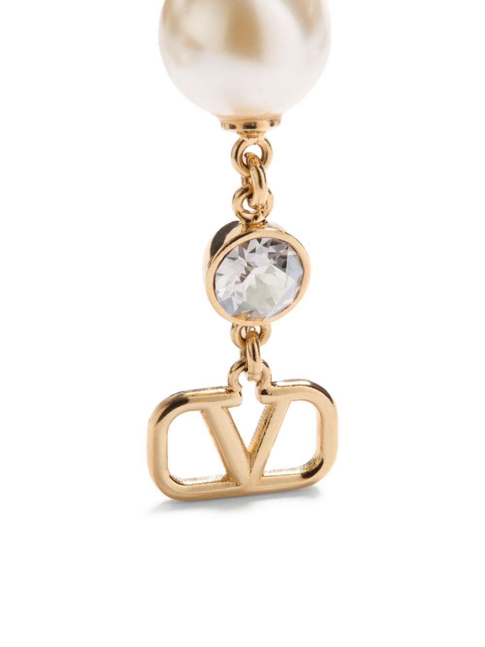 VLogo Signature drop earrings Product Image