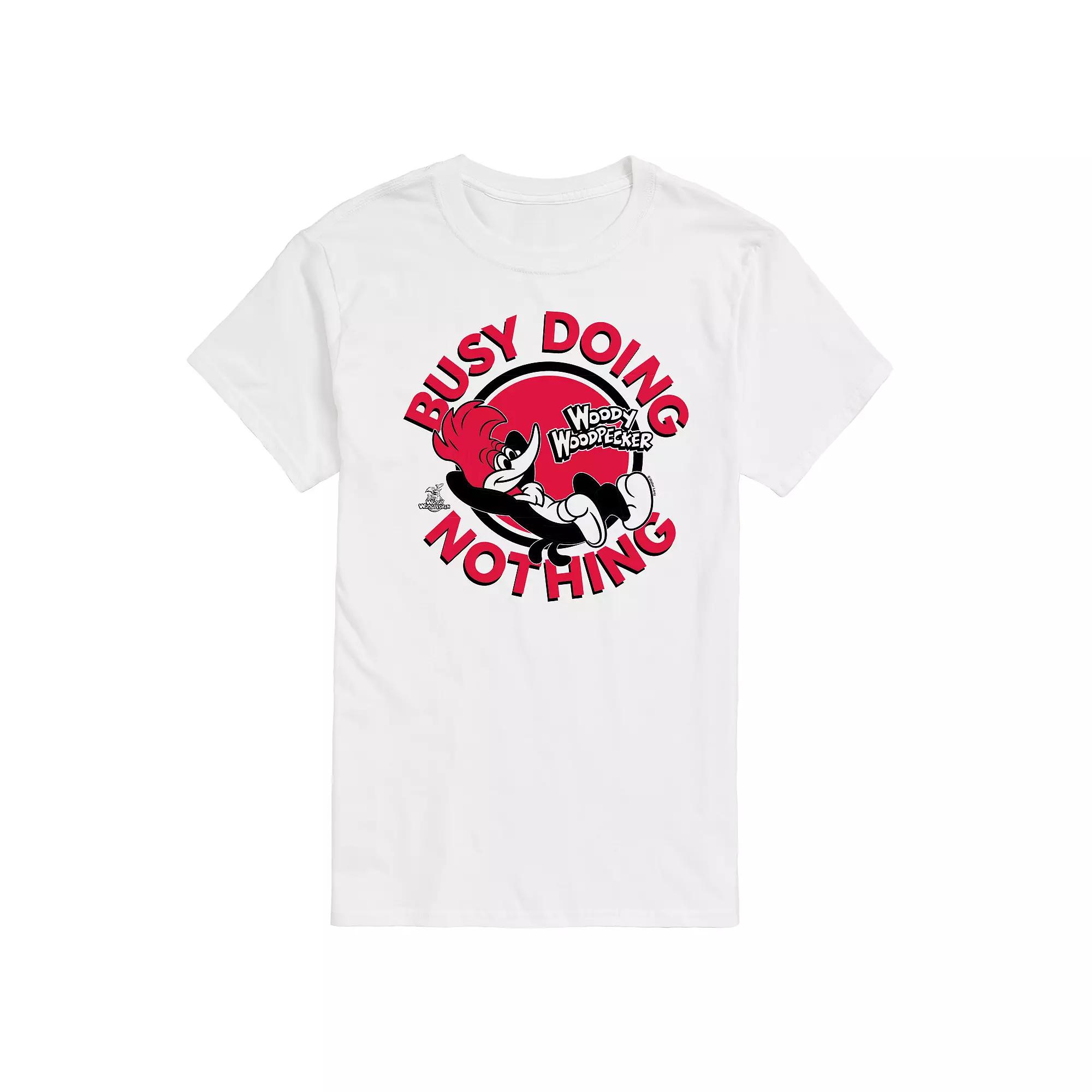 Big & Tall Woody Woodpecker Busy Doing Nothing Graphic Tee, Men's,  Product Image