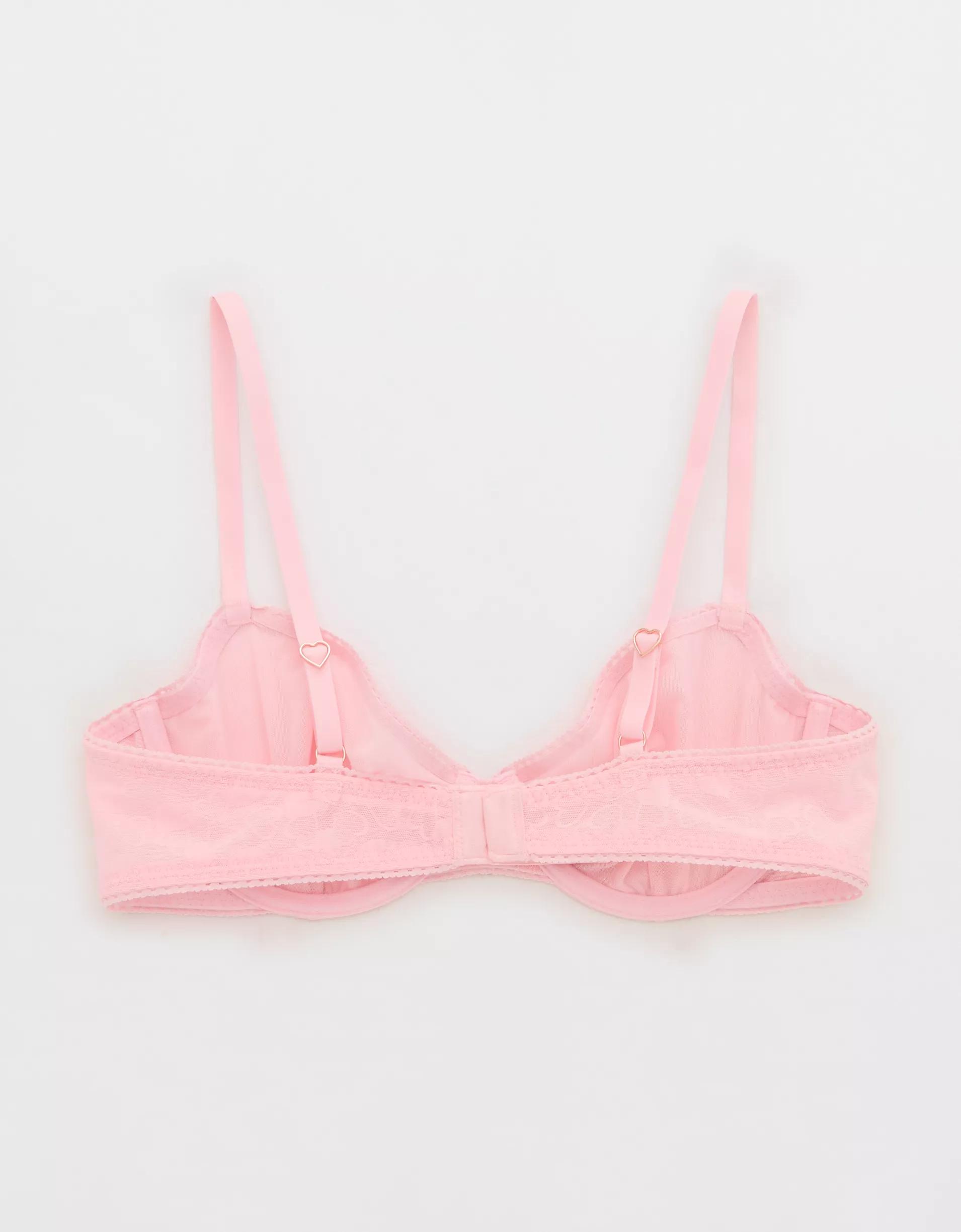 Show Off Heart Mesh Unlined Bra Product Image