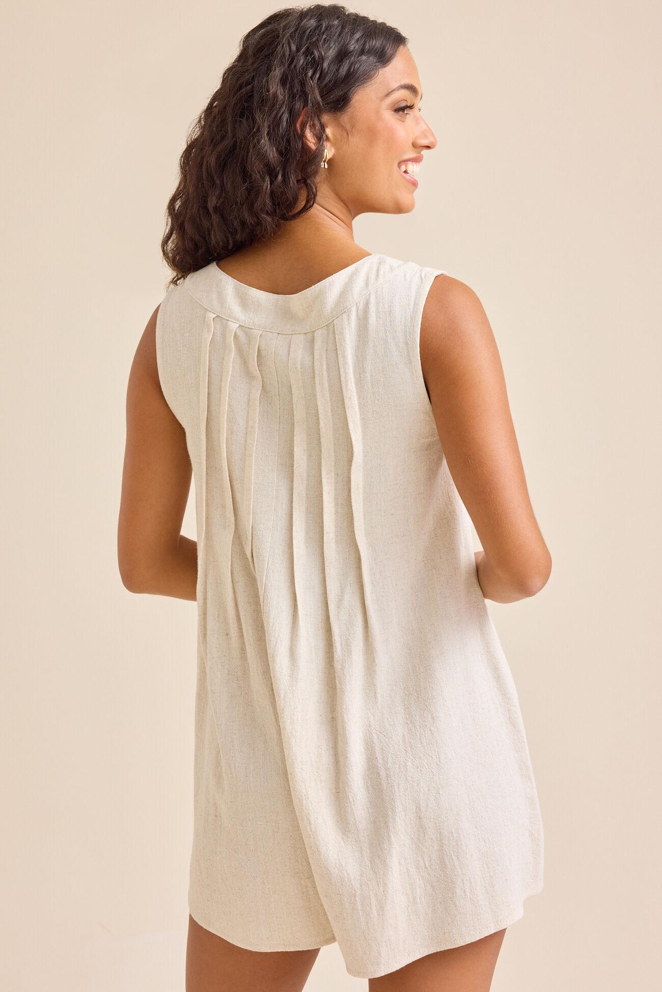 Evie Linen Romper Product Image