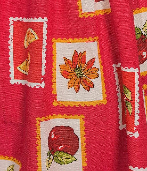 Skies Are Blue Printed Linen Blend V-Neck Back Smocked Maxi Dress Product Image