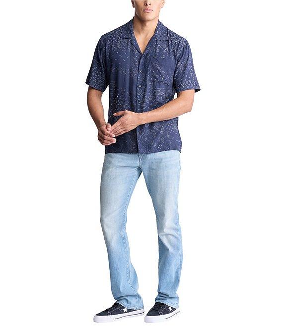 Buffalo David Bitton Short Sleeve Paisley Bandana Print Woven Shirt Product Image