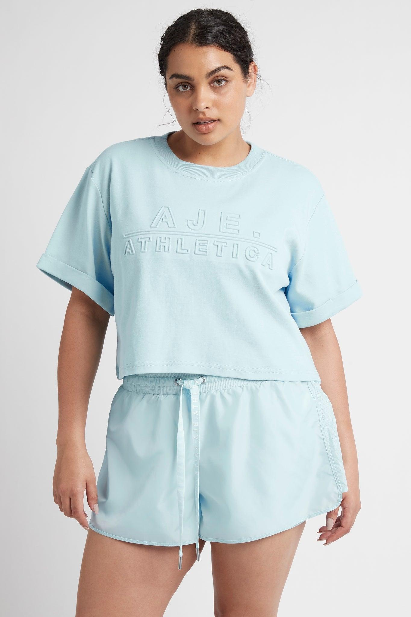 Cropped Embossed Classic Logo T-Shirt 105 Product Image