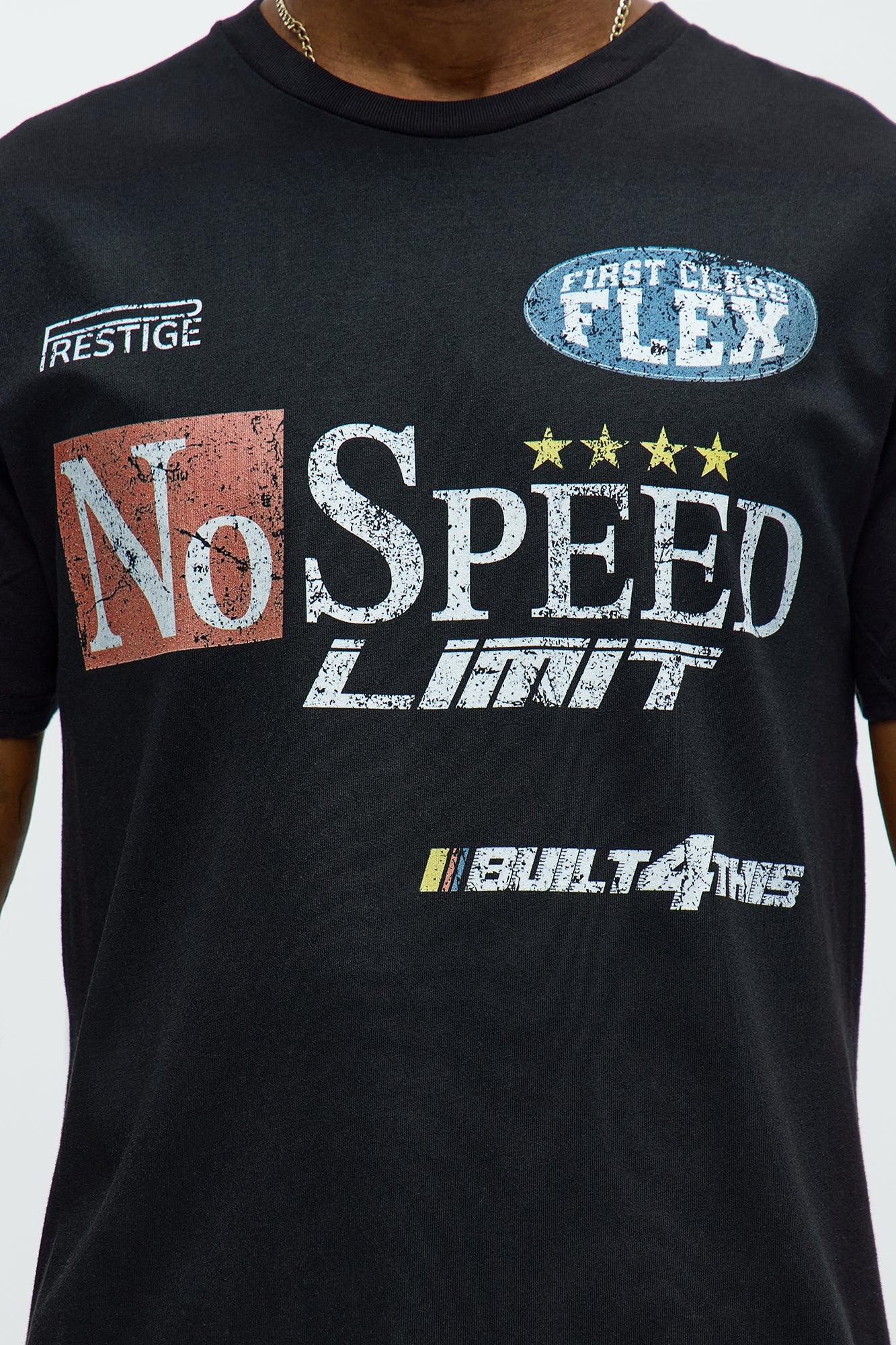 No Speed Limit Short Sleeve Tee - Black Male Product Image