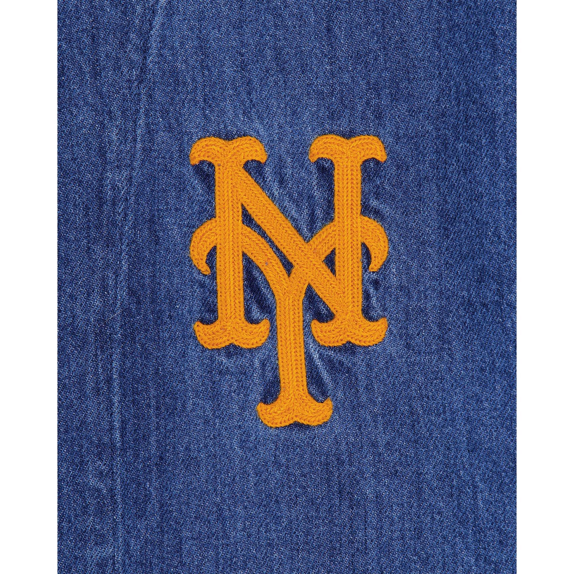 New York Mets Denim Coach Jacket Male Product Image