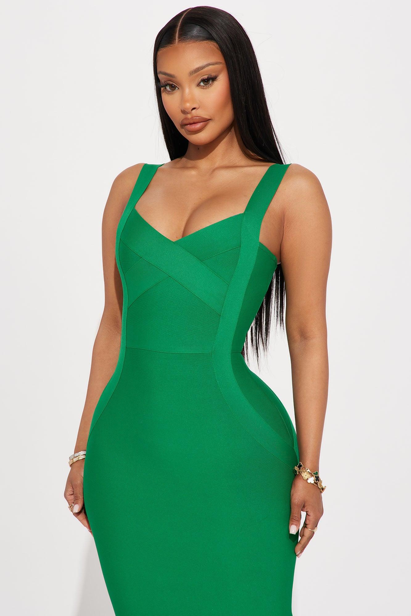 Elise Bandage Midi Dress - Kelly Green Product Image