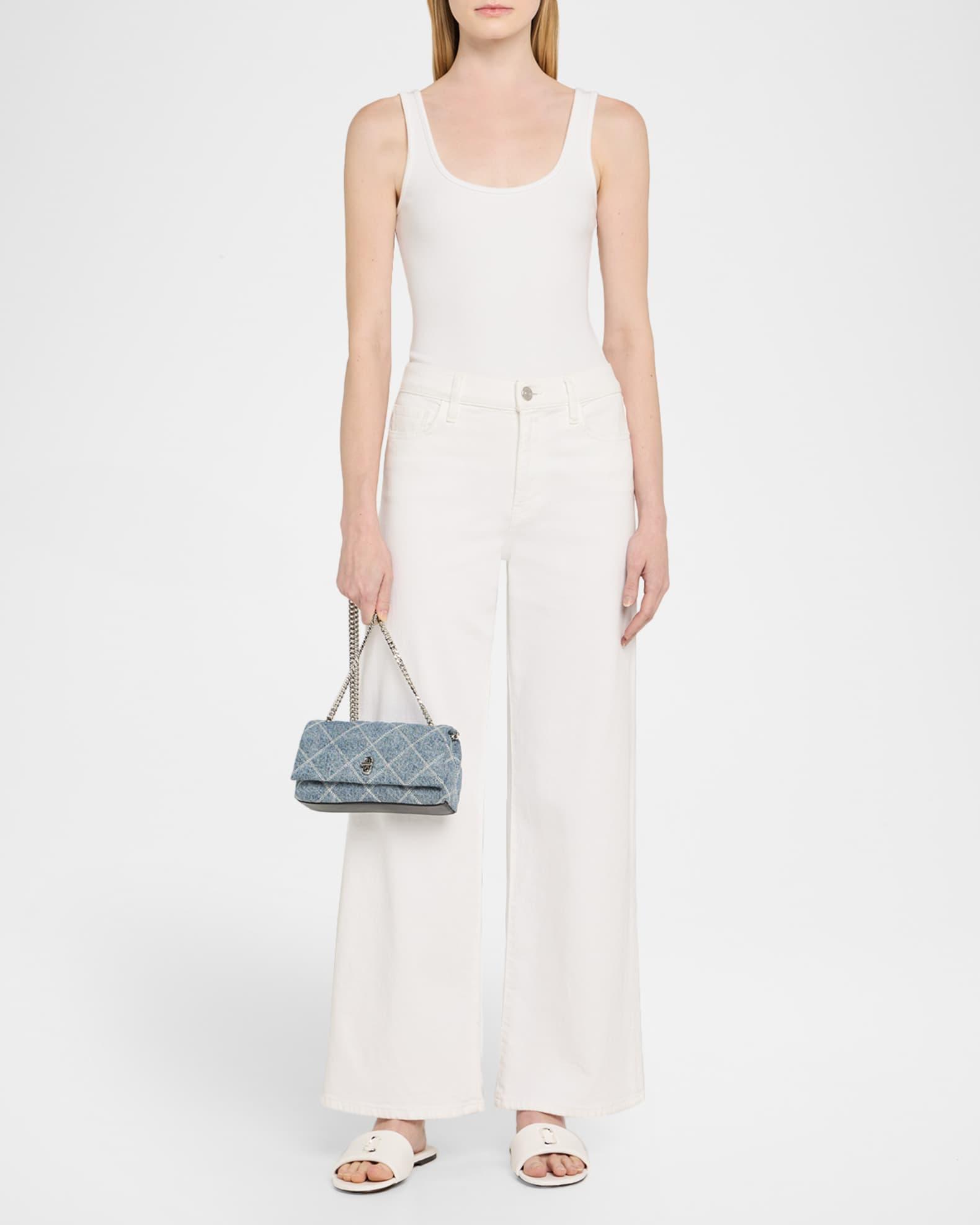 Dual Quilted Denim Crossbody Bag Product Image