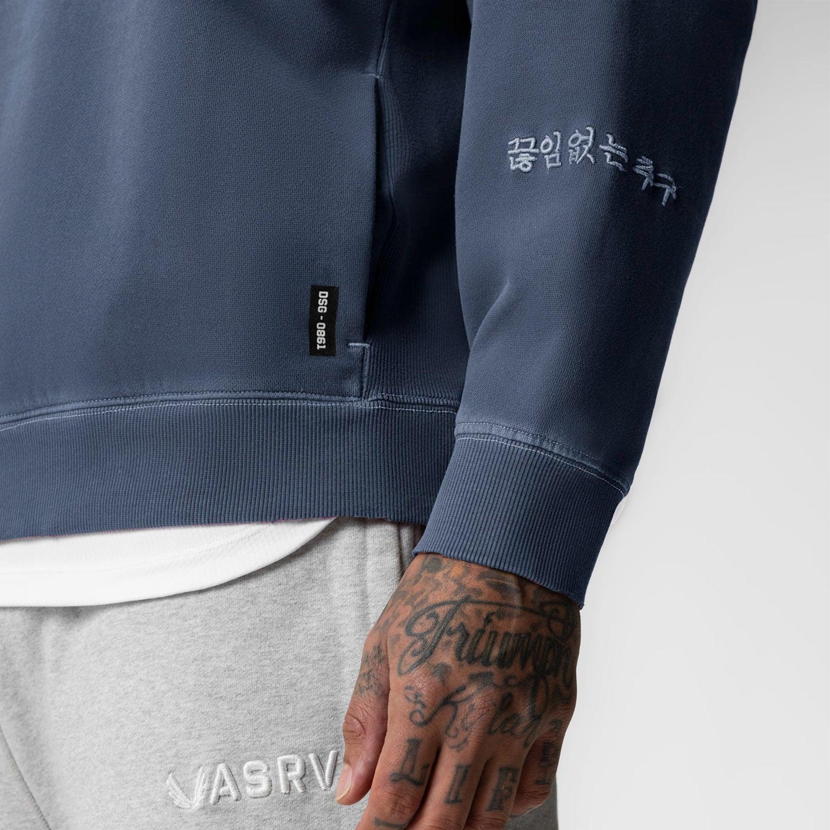 0861. Tech Essential™ Distressed Crewneck - Faded Olive Product Image