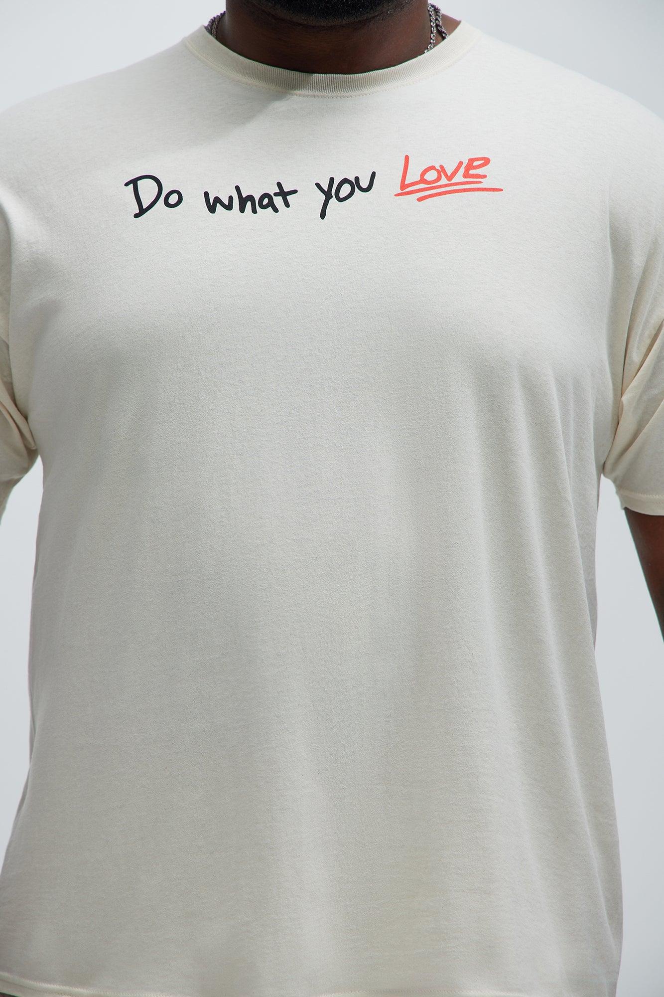 Do What You Love Short Sleeve Tee - Cream Product Image