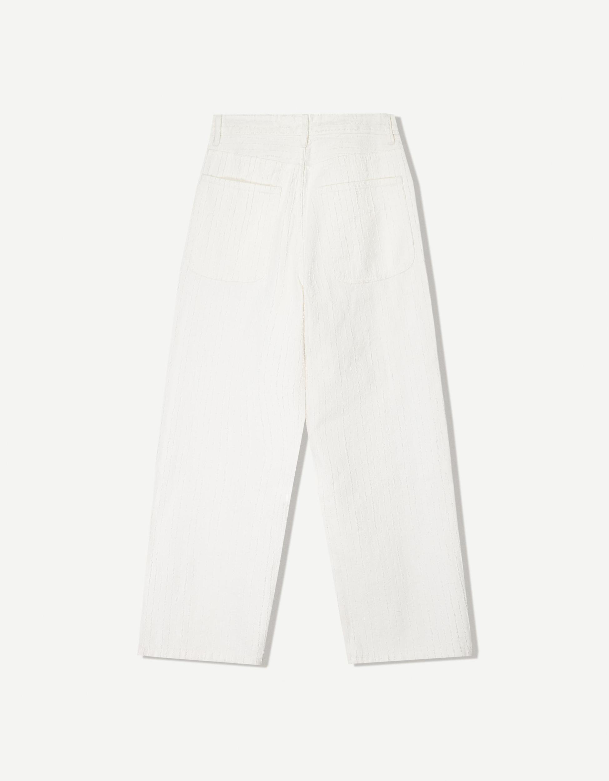 Baggy jacquard jeans Product Image