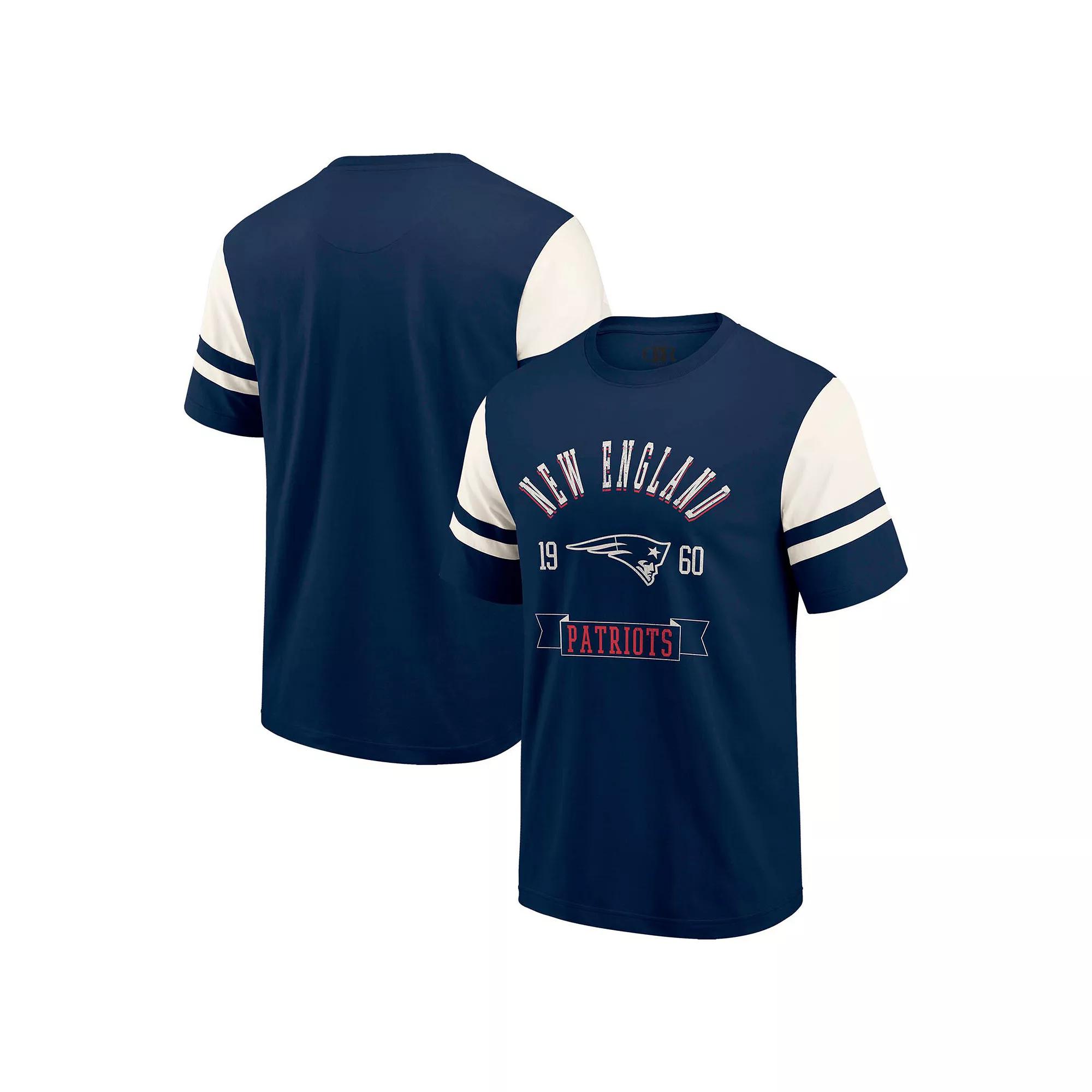 Men's Darius Rucker Collection by Fanatics Navy New England Patriots Football T-Shirt,  Product Image