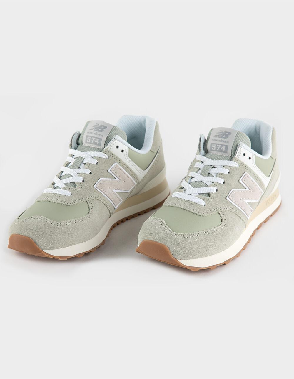 NEW BALANCE 574 Womens Shoes - OLIVE COMBO Product Image