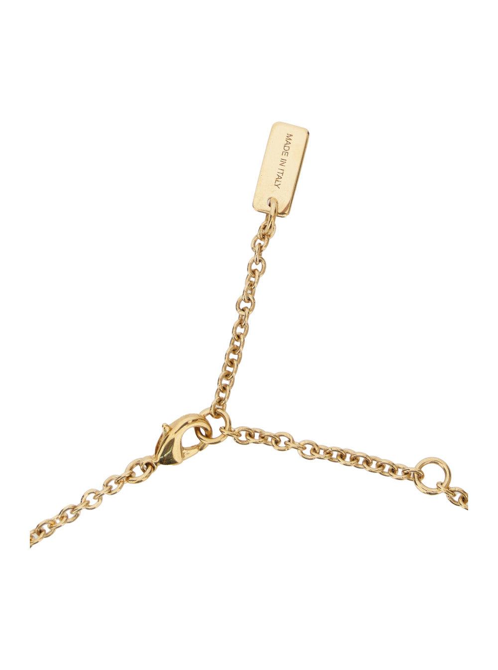 CHLOÉ Golden Logo Shells Necklace Product Image