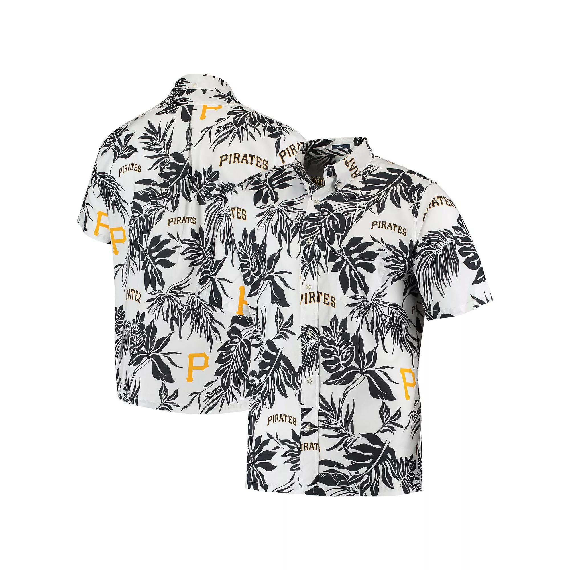 Men's Reyn Spooner White Pittsburgh Pirates Aloha Button-Down Shirt, Size: Small Product Image
