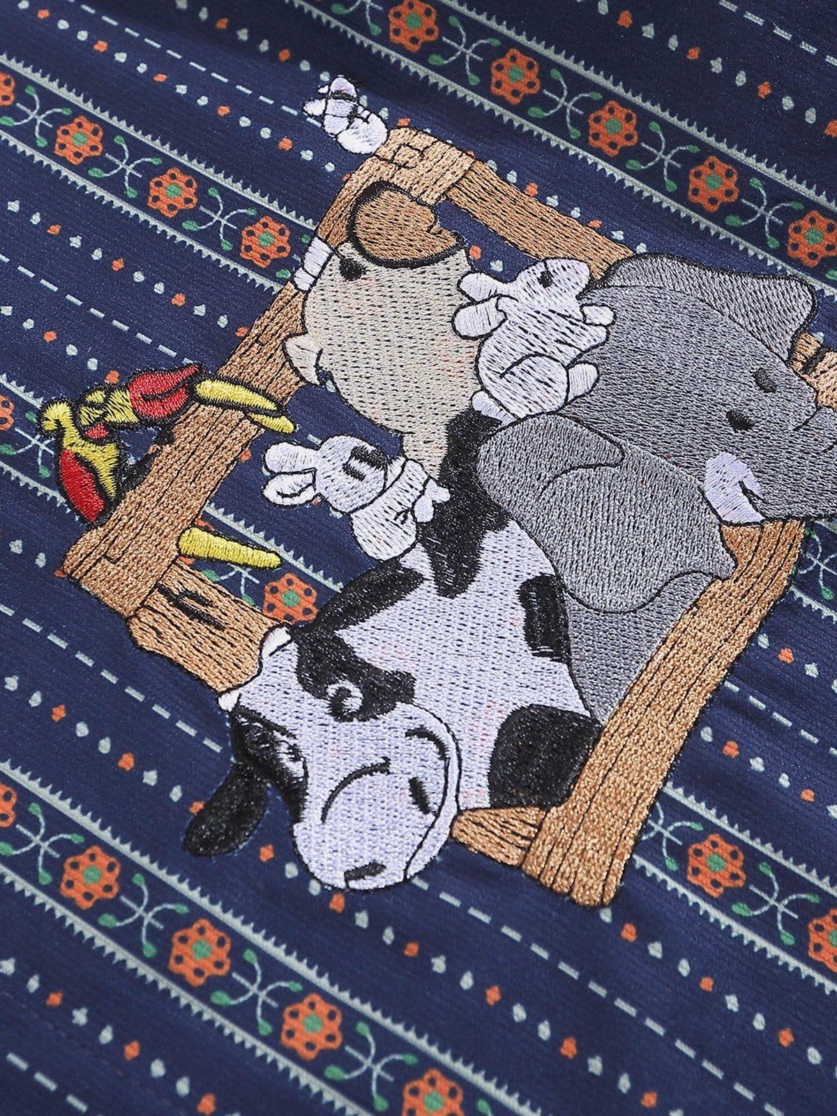 Aelfric Eden Embroidery Animal Shirt Product Image