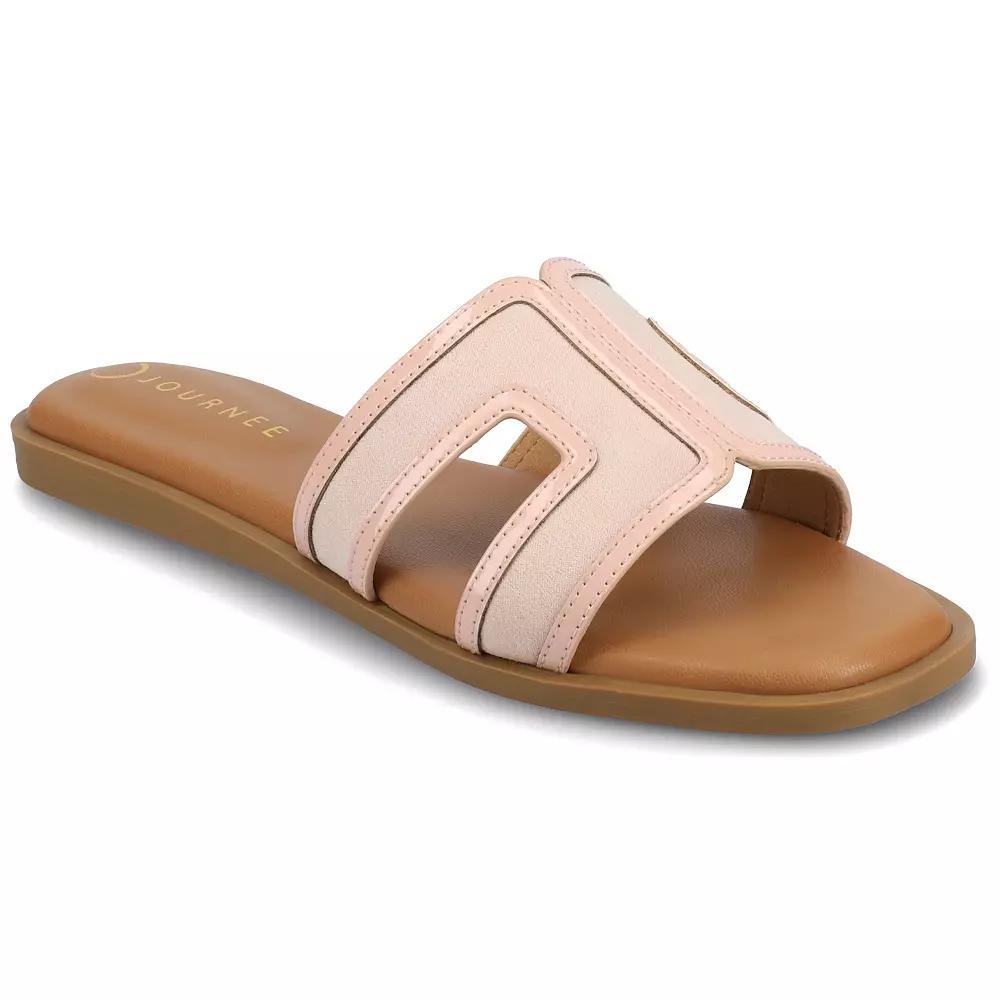 Journee Primah H Band Slip-On Women's Flat Sandals,  Product Image
