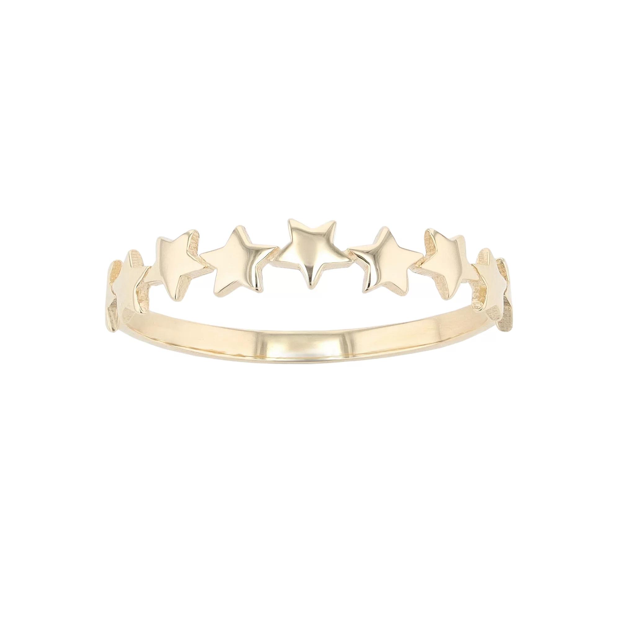 Au Naturale 14k Yellow Gold Stars Ring, Women's, Size: 5, 14k Gold Product Image