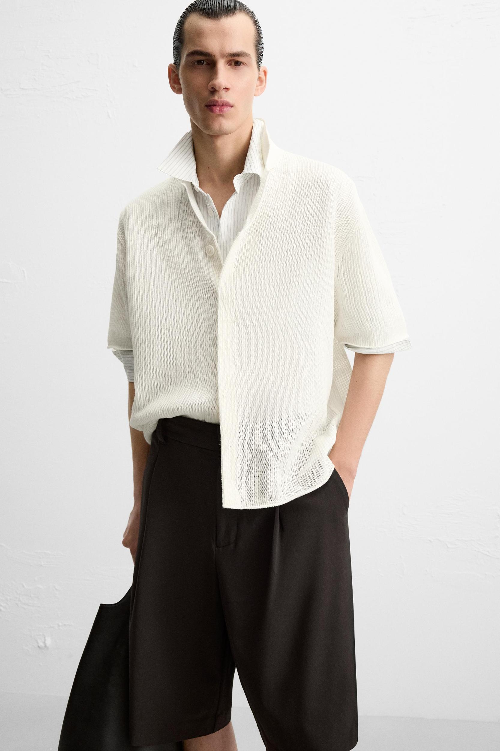 OPEN KNIT SHIRT Product Image