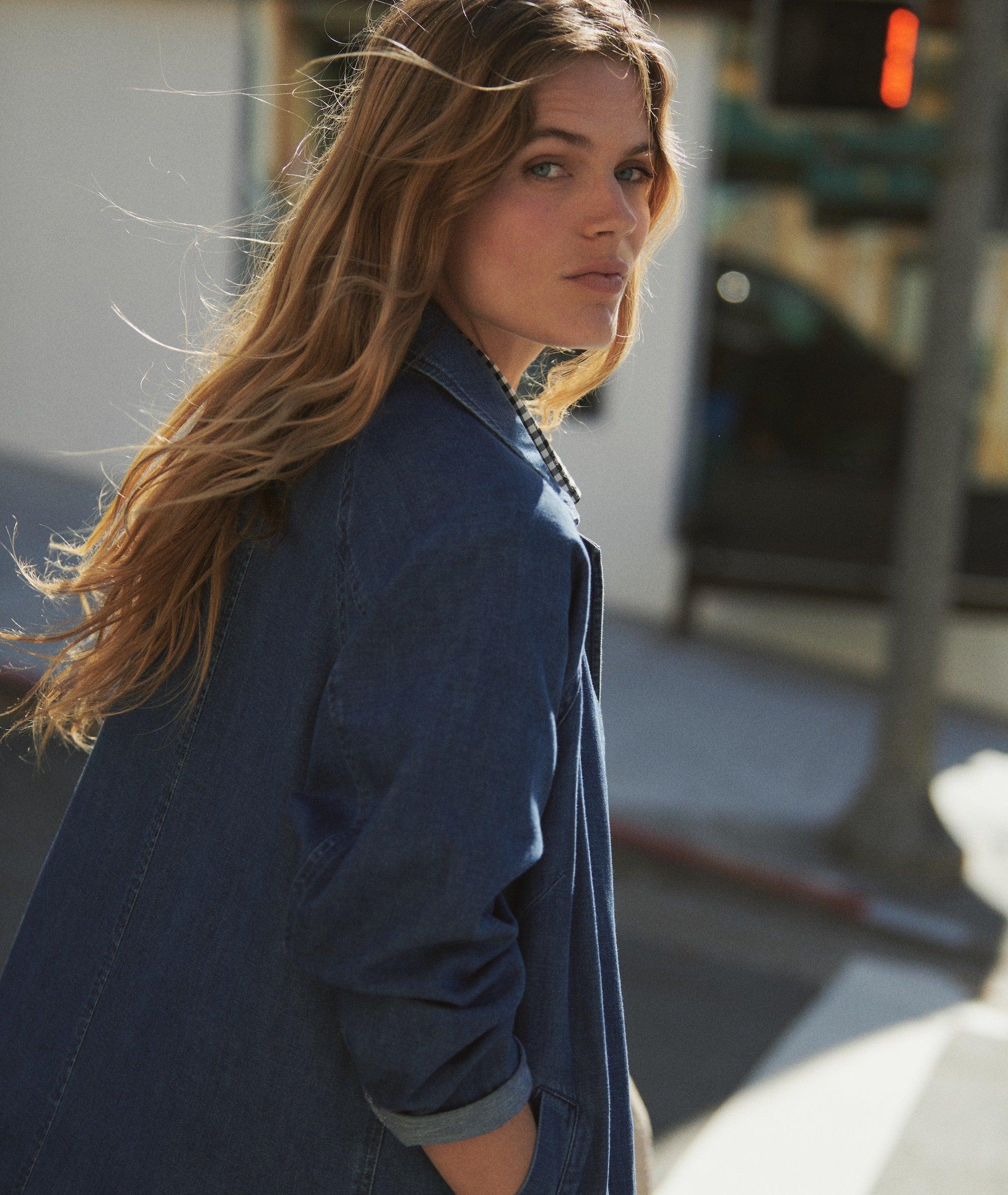Hayes Denim Trench Coat Product Image