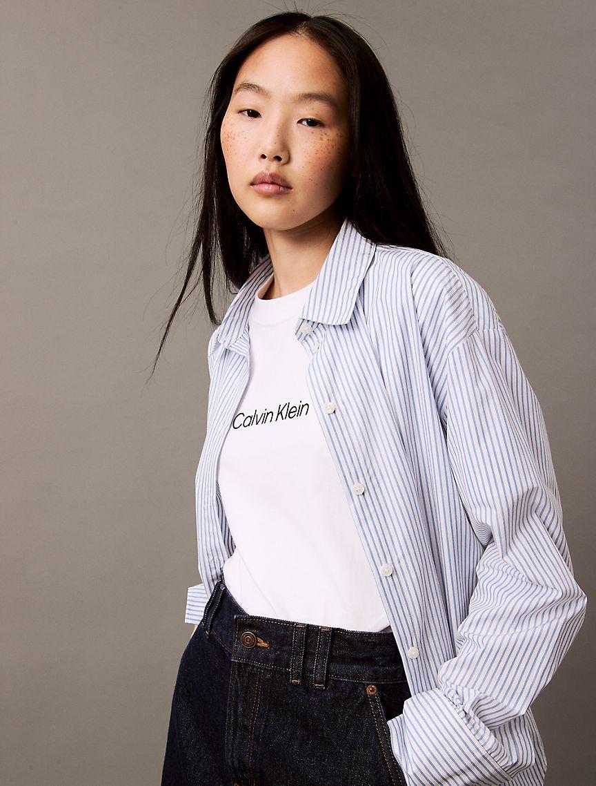 Standard Logo Boxy Fit Crewneck T-Shirt Product Image