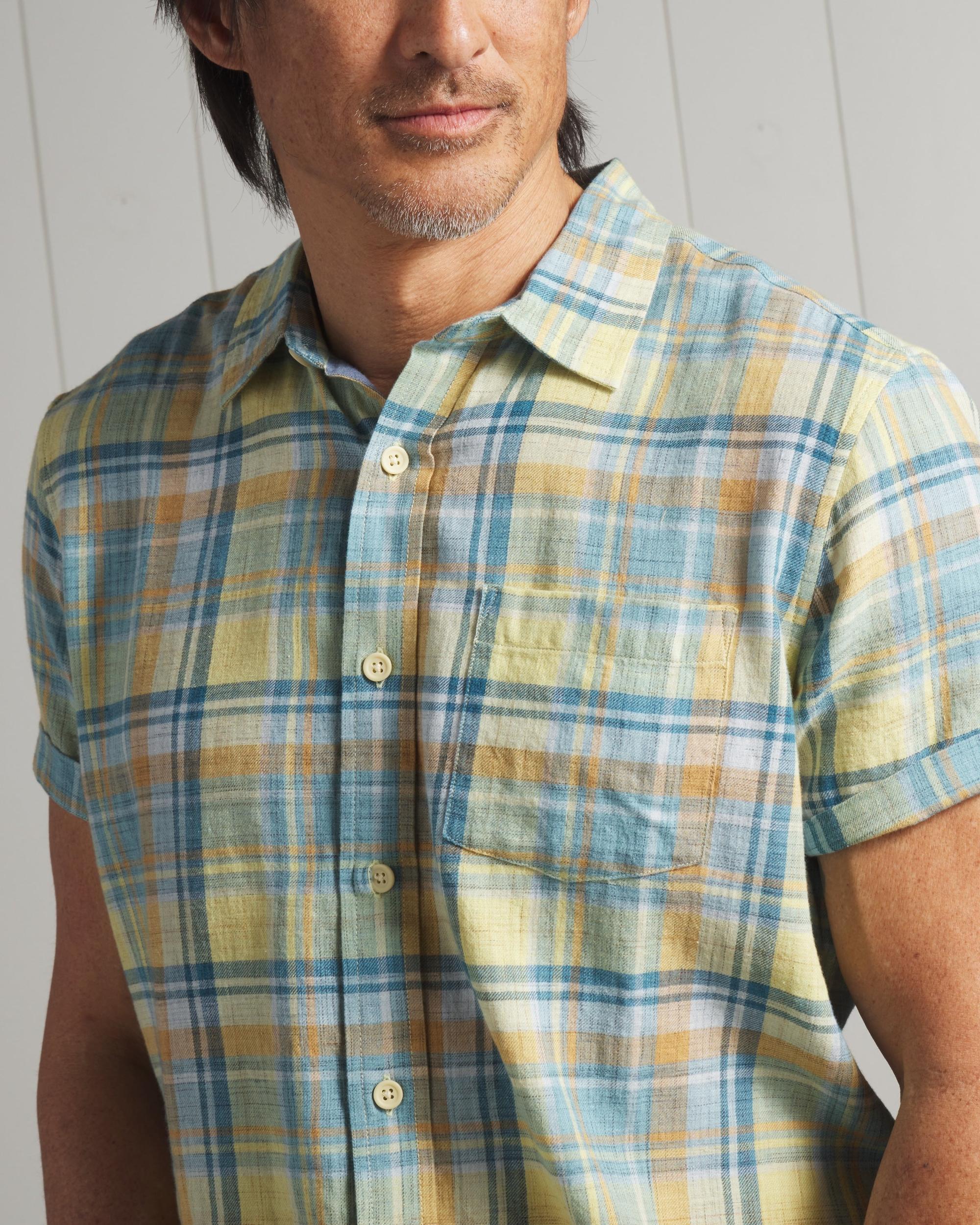 Madras Power Loom Twill Short Sleeve Shirt - Multi Color Product Image