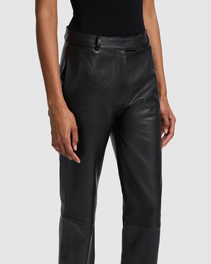 Italian Leather Stovepipe Pant Product Image