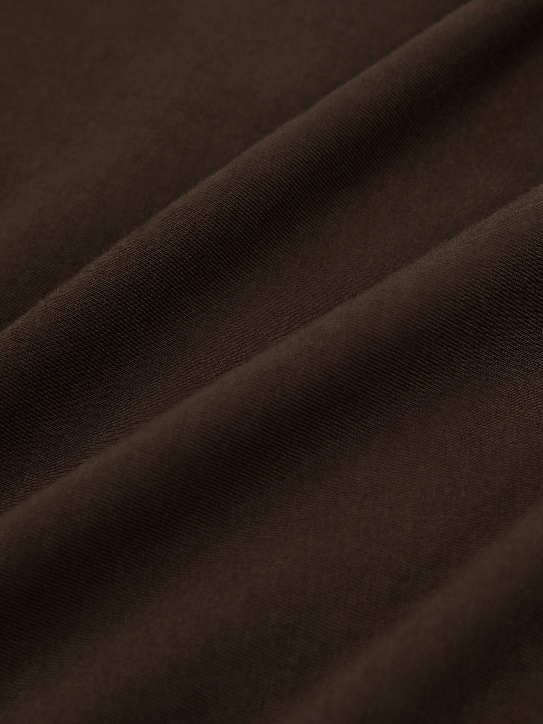 Cotton Crew-Neck T-Shirt in Coco Brown Product Image