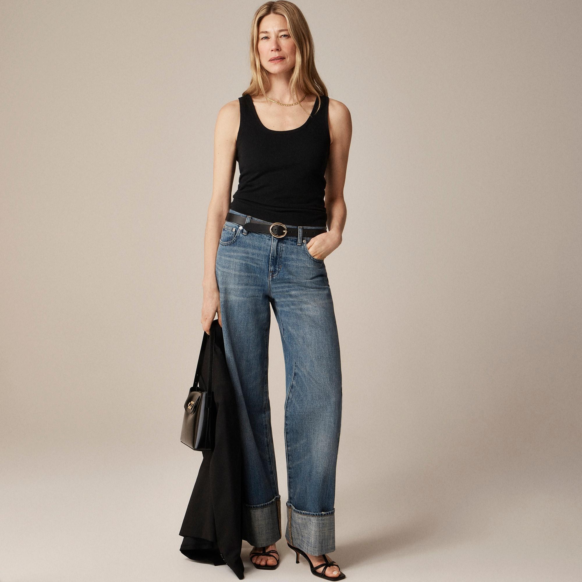 Vintage jersey scoopneck tank Product Image