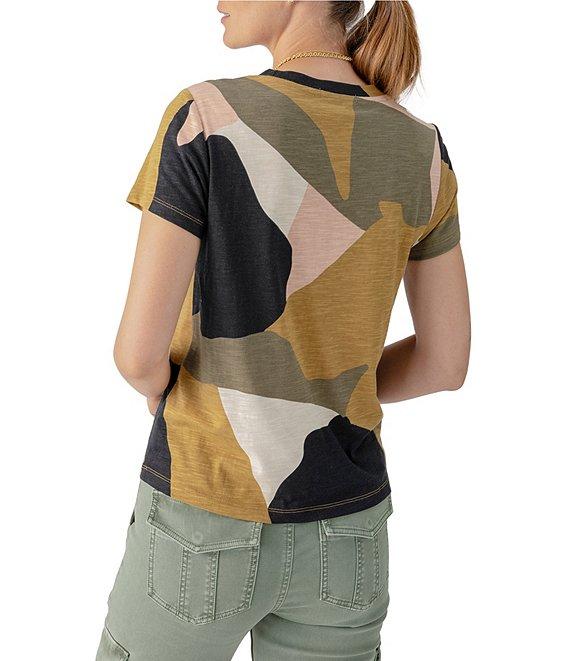 Sanctuary The Perfect Abstract Print Crew Neck Short Sleeve Tee Product Image
