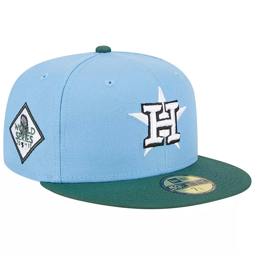Men's New Era Sky Blue/Cilantro Houston Astros 2017 World Series 59FIFTY Fitted Hat,  Product Image