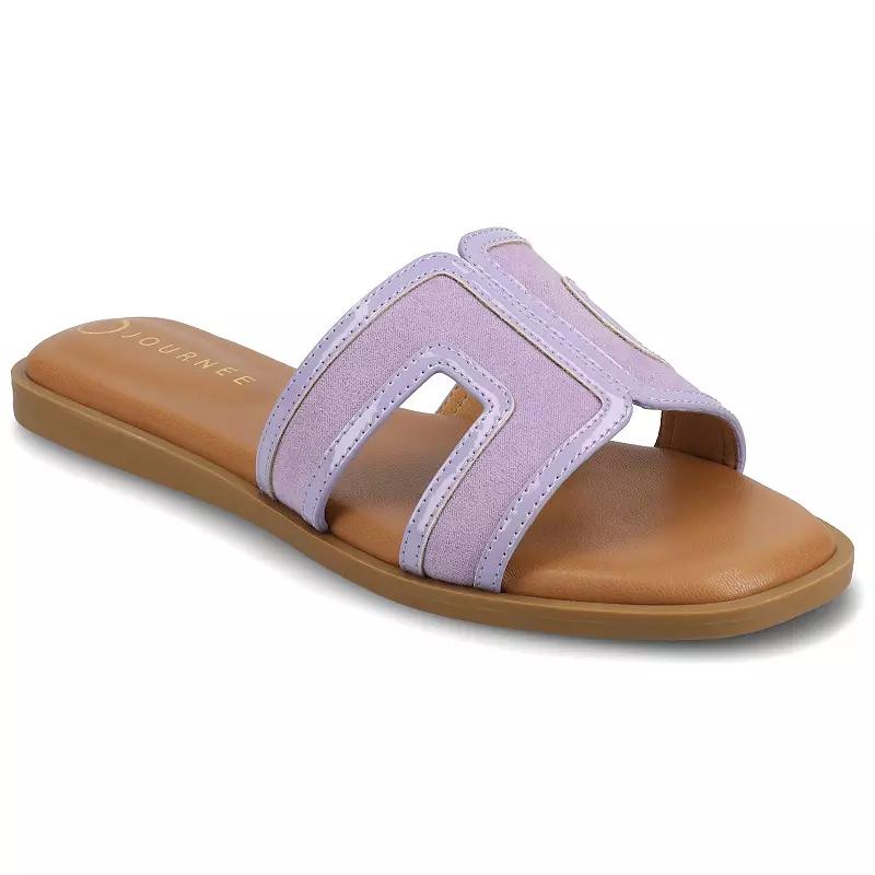 Journee Primah H Band Slip-On Women's Flat Sandals,  Product Image