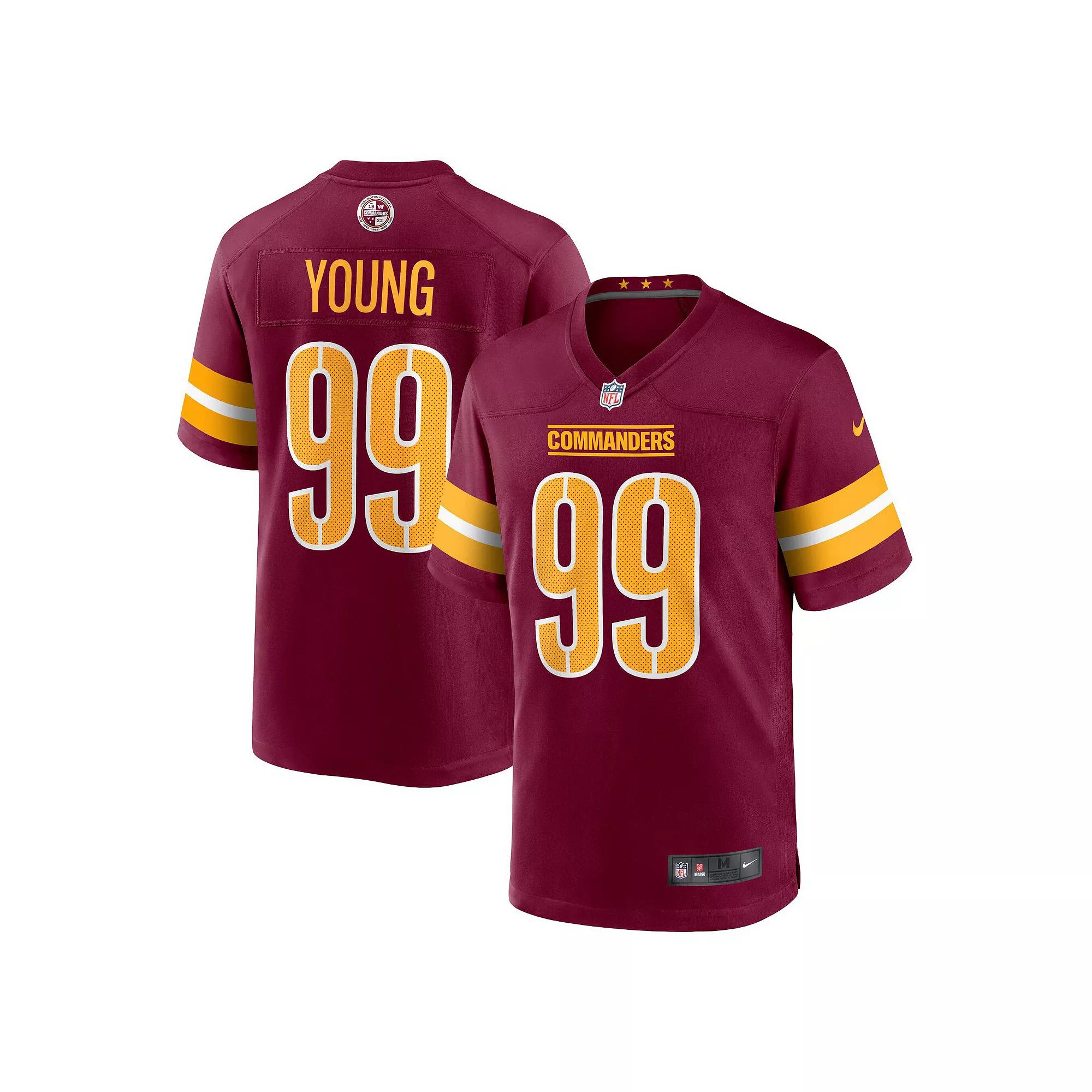 Men's Nike Chase Young Burgundy Washington Commanders Game Jersey, Size: Medium, Wft Med Re Product Image