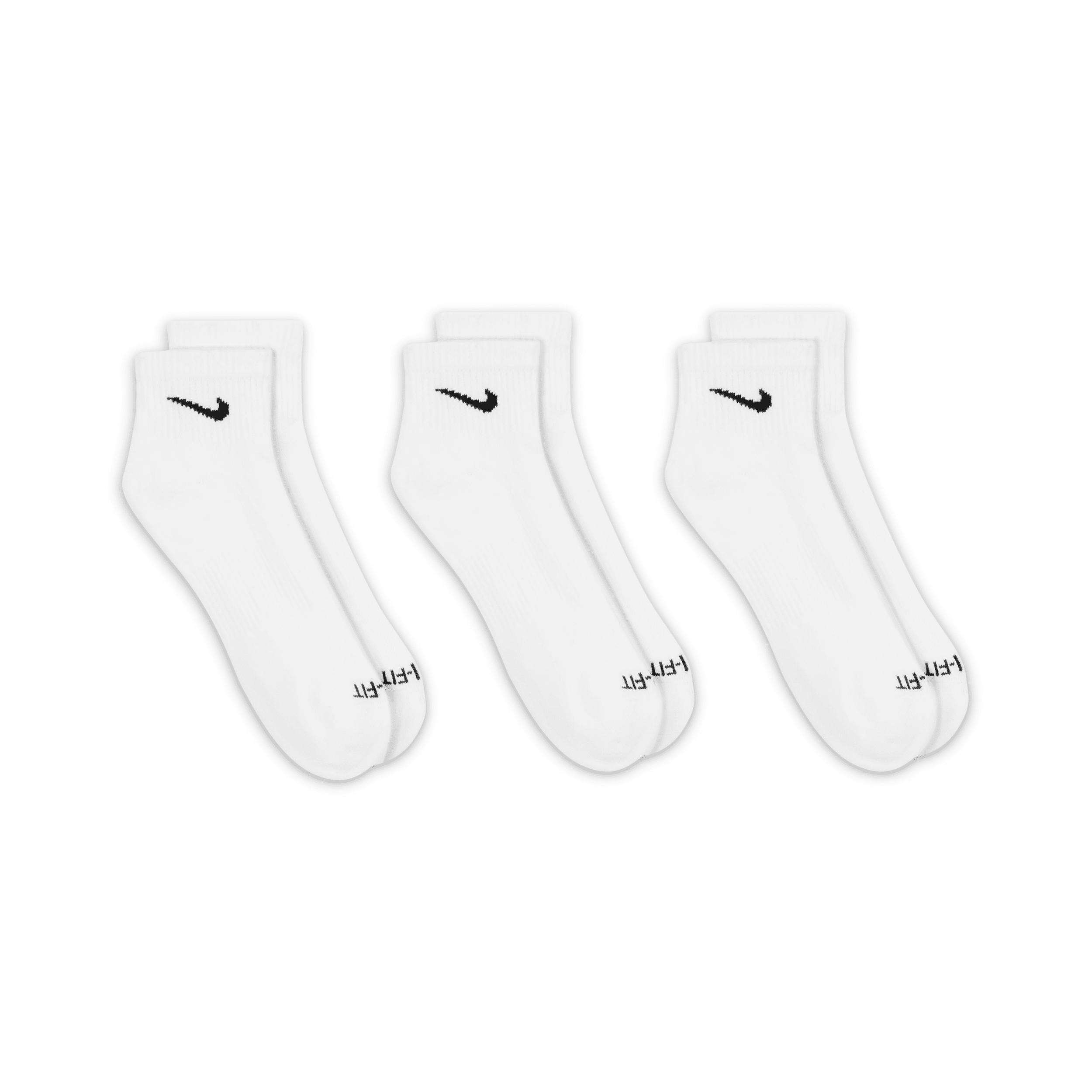 Nike Mens Everyday Plus Cushioned Training Ankle Socks (3 Pairs) | SX6890-100 Product Image