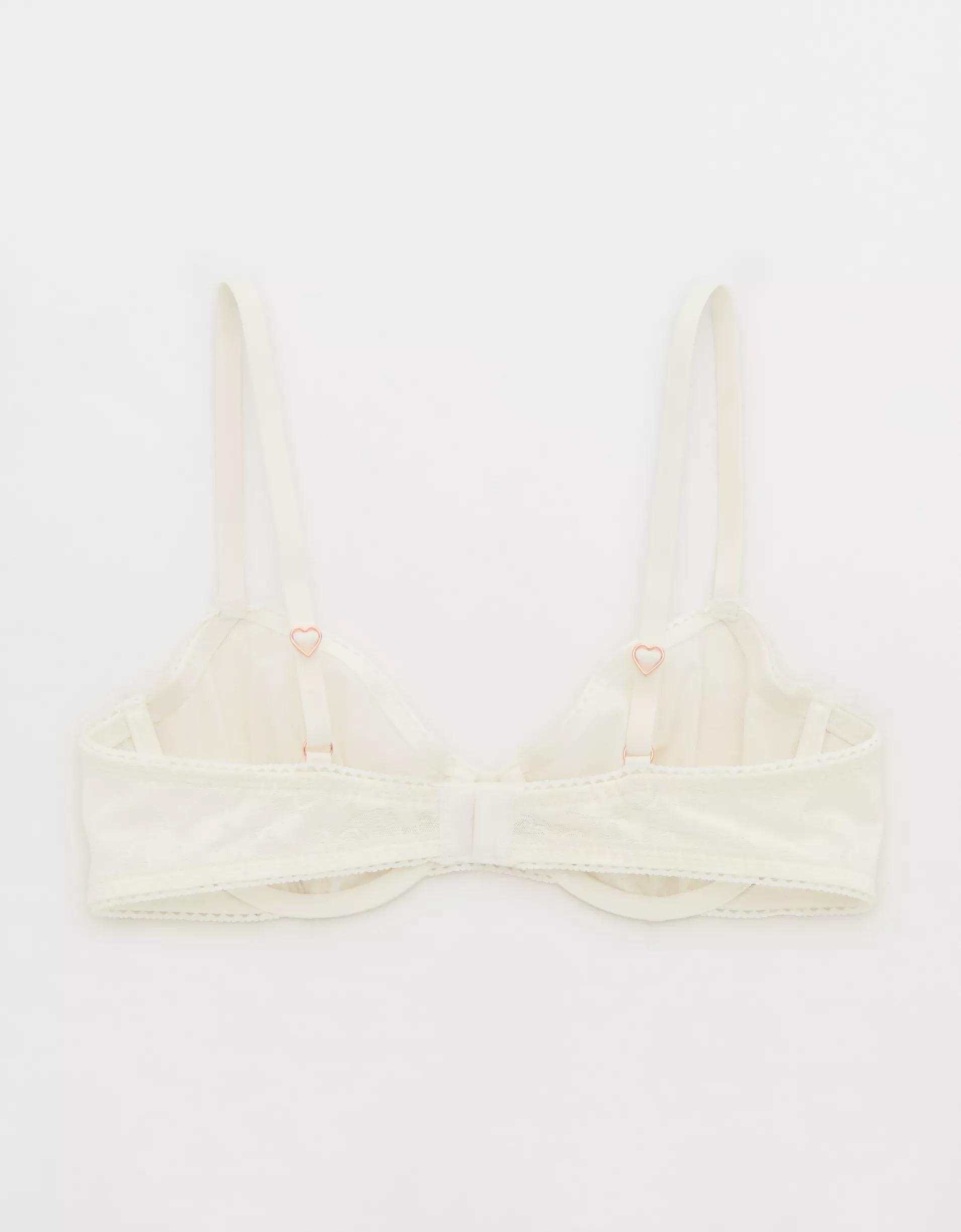 Show Off Heart Mesh Unlined Bra Product Image