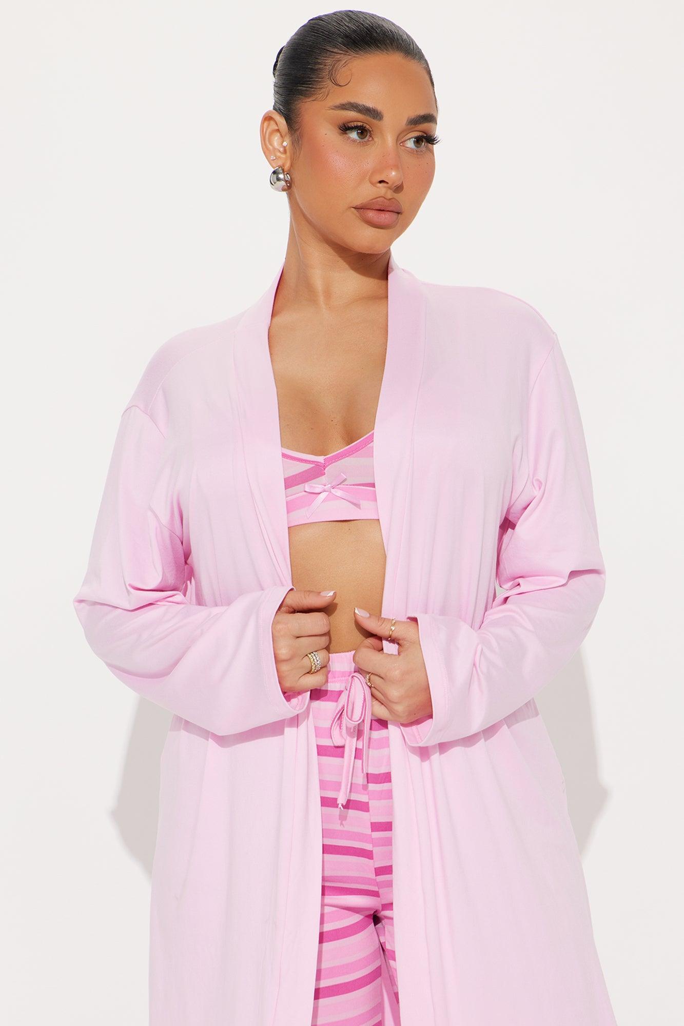 Always Sleeping PJ Robe Set - Pink/combo Product Image