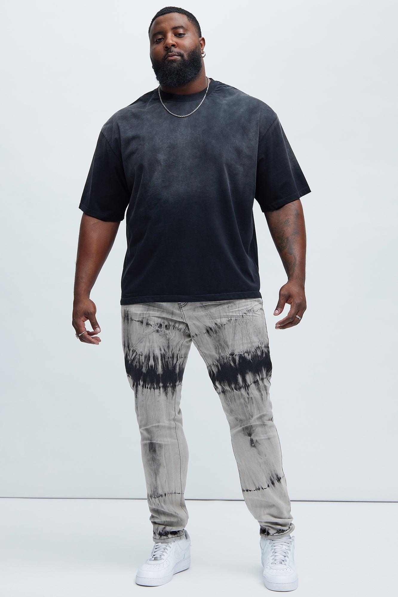 Way Out Stacked Skinny Jeans - Grey/combo Product Image