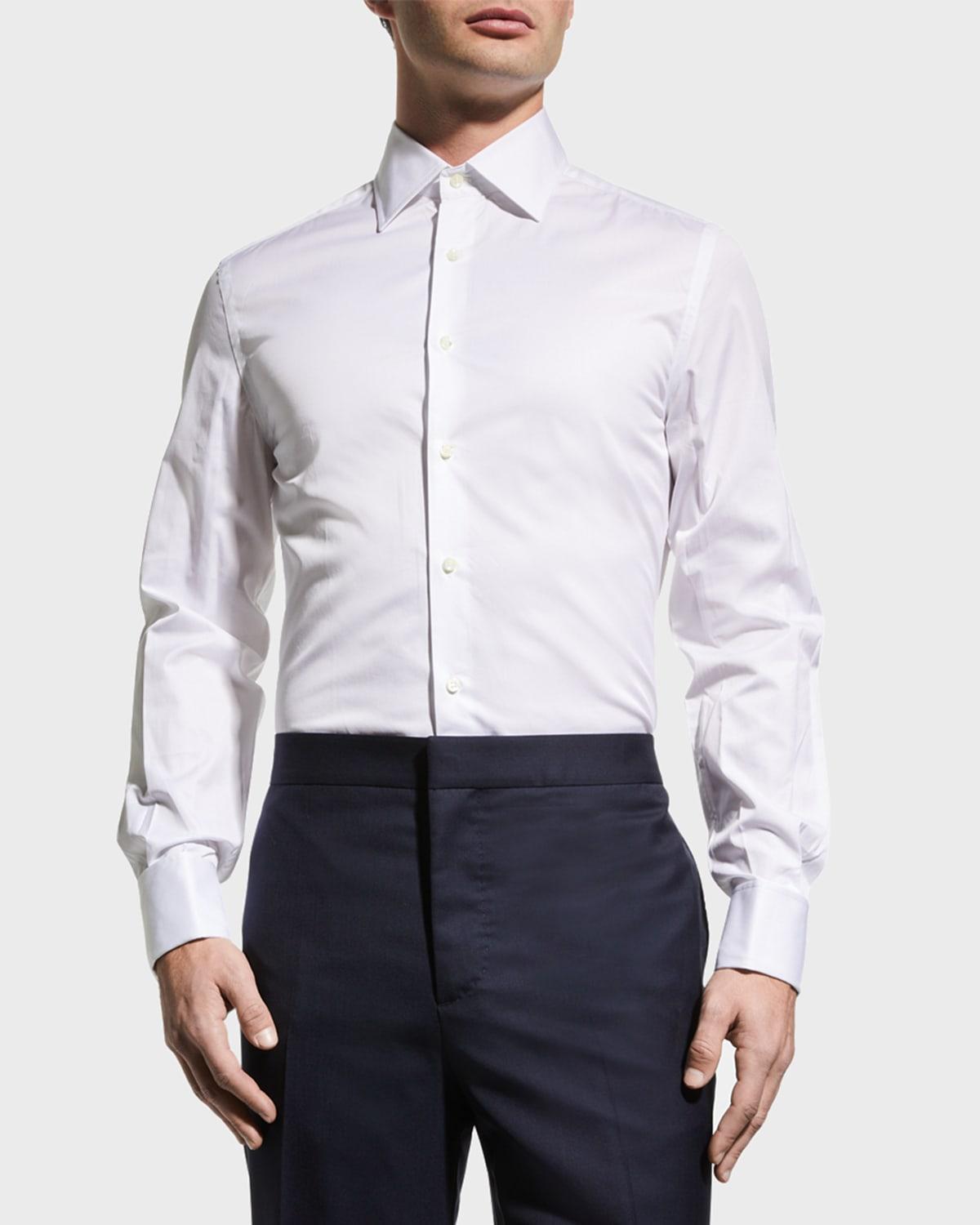 Mens French-Cuff Tuxedo Dress Shirt Product Image