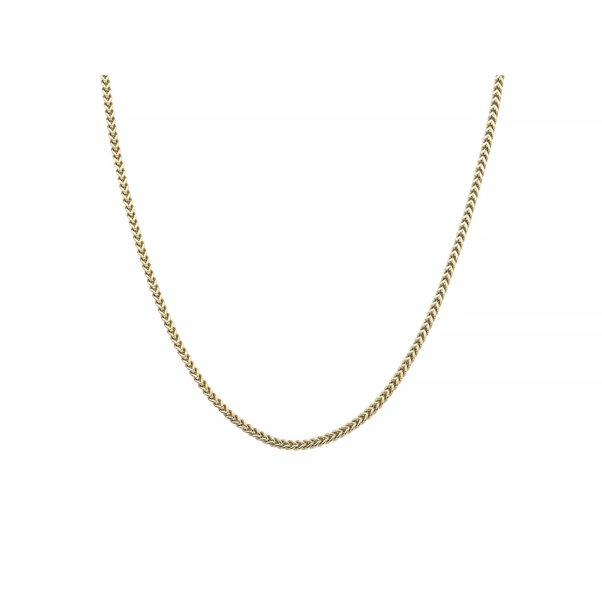 Mens LYNX Stainless Steel Franco Chain Necklace Gold Tone Product Image