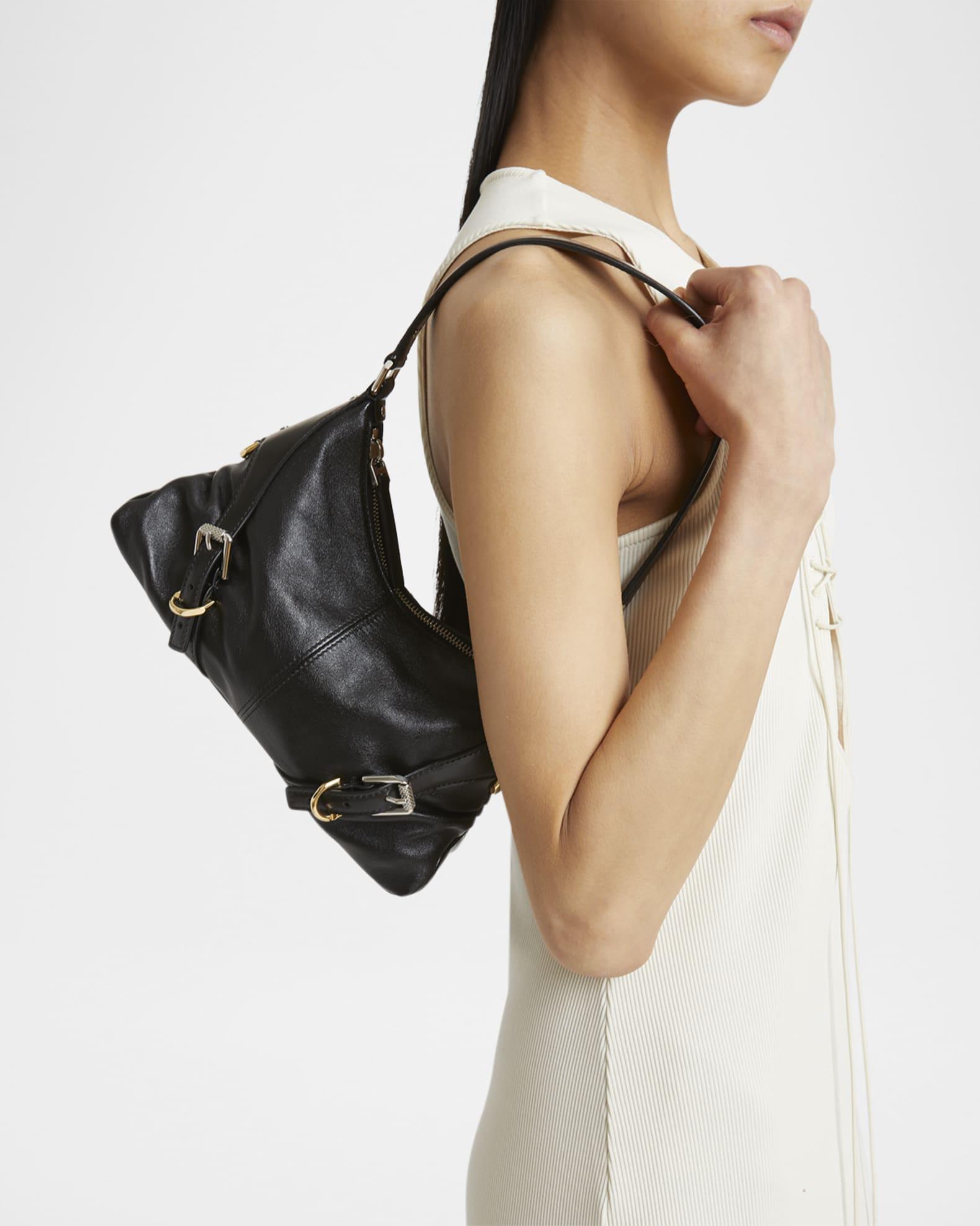 Voyou Harness Shoulder Bag in Shiny Leather  Product Image
