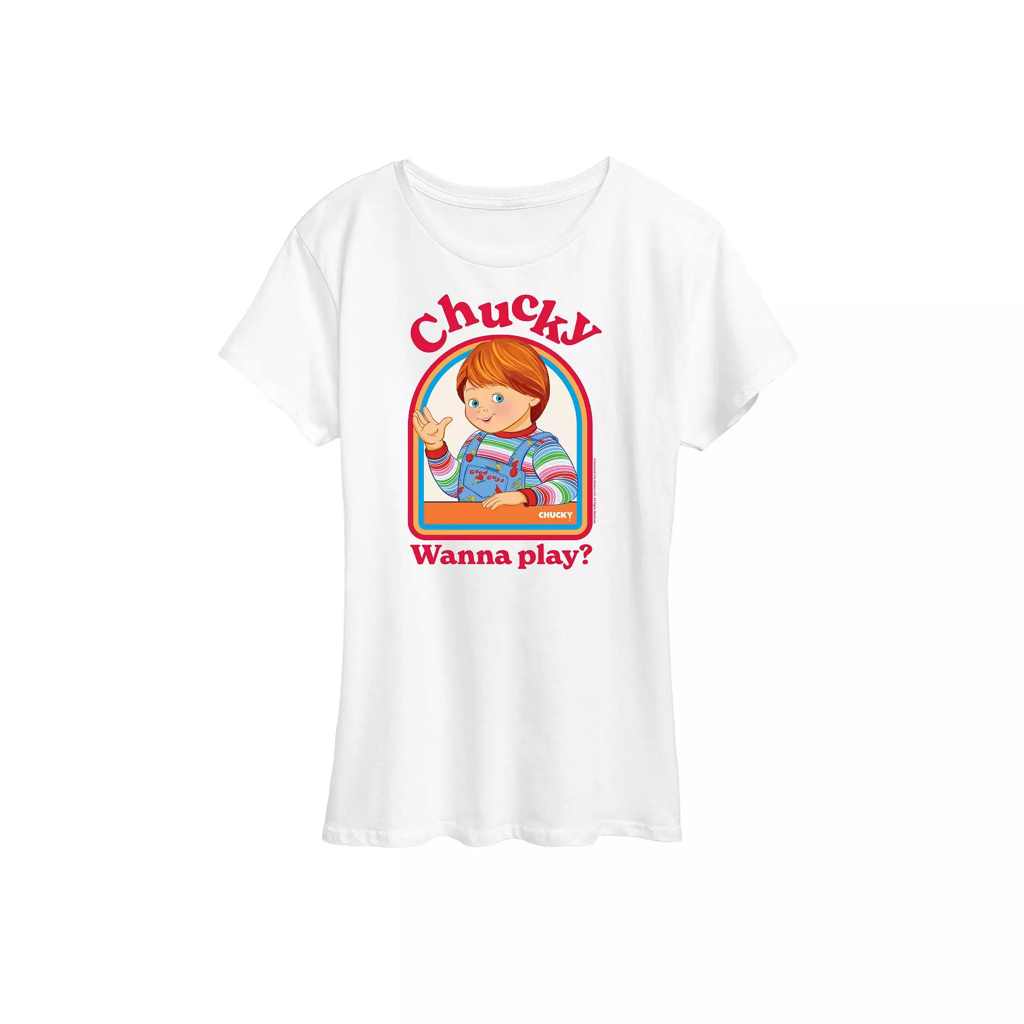 Women's Chucky Wanna Play Graphic Tee,  Product Image